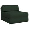 vidaXL Vouwbare Bankbed Donkergroen 60 x 70 x 41 cm Stof