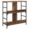 vidaXL Boekenkast Oud hout 78,5 x 33 x 82 cm Bewerkt hout