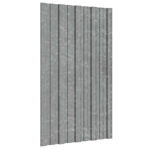vidaXL Dakpaneel 12 st zilver 80 x 45 cm Verzinkt staal