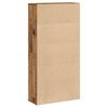vidaXL Boekenkast 60x24x120 cm bewerkt hout oud houtkleurig