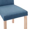 vidaXL Eetkamerstoelen 6 st stof blauw