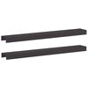 vidaXL Afdekprofiel voor tuinafboording 2 st 100 x 15 x 5 cm Staal