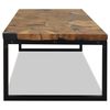 vidaXL Salontafel 110x60x40 cm teakhout en hars