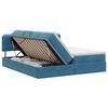 vidaXL LED Opslagbed met Matras Donkerblauw 180 x 200 cm Fluweel