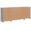 vidaXL Dressoir met LED-verlichting 163x37x67 cm grijs sonoma eiken