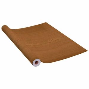 vidaXL Meubelfolie zelfklevend 500x90 cm PVC eikenkleurig