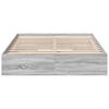 vidaXL Bedframe met lades bewerkt hout grijs sonoma eiken 140x200 cm
