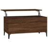 vidaXL Salontafel 90x44,5x45 cm bewerkt hout bruin eikenkleur