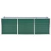 vidaXL Plantenbak verhoogd 240x80x77 cm gegalvaniseerd staal groen