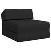 vidaXL Vouwbare Bankbed Zwart 60 x 70 x 41 cm Stof