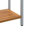 vidaXL Buiten Tafel met opslag Natuurlijk en grijs 80 x 35 x 75 cm