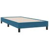 vidaXL Boxspring met matras fluweel donkerblauw 90x210 cm