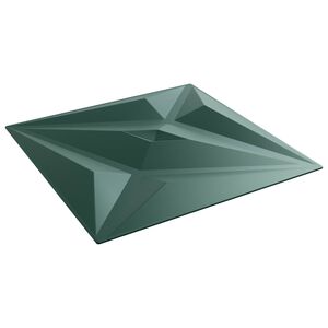 vidaXL Wandpanelen 12 st 50 x 50 cm Ster Groen XPS Schuim