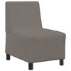 vidaXL Modulaire Bankeenheid Armlos Lichtgrijs 55 x 74 x 82 cm