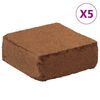 vidaXL Kokosvezelblokken 5 st 5 kg elk 25 kg totaal