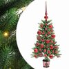 vidaXL Kerstboom met 150 LED met standaard Groen 90 cm PE