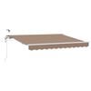 vidaXL Uitschuifbare luifel Taupe 500 &times; 300 cm Polyester