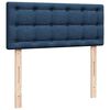 vidaXL Boxspring met matras stof blauw 120x200 cm