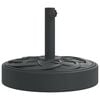 vidaXL Parasolvoet voor stokken van &Oslash;38 / 48 mm 25 kg rond