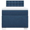 vidaXL Boxspring met matras stof blauw 100x200 cm