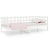 vidaXL Slaapbank zonder matras 90x190 cm massief grenenhout wit