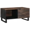 vidaXL Salontafel Walnotenhout 80 x 50 x 40 cm Bewerkt hout