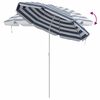 vidaXL Parasol Blauw en Wit 161 x 161 x 193 cm Polyester