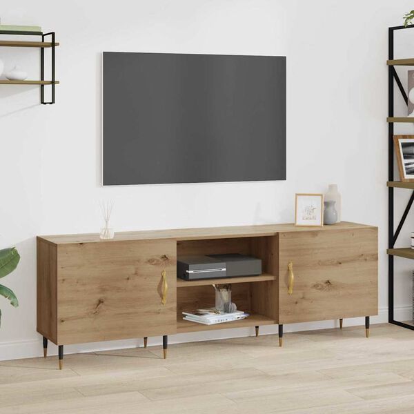 vidaXL TV-kast artisanaal eikenkleurig 150 x 30 x 50 cm Bewerkt hout