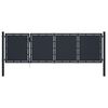 vidaXL Tuinpoort staal 350x100 cm antraciet
