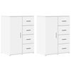 vidaXL Dressoirs 2 st 59x39x80 cm bewerkt hout wit