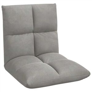 vidaXL Verstelbare vlo stoelen Lichtgrijs