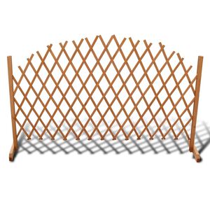 vidaXL Tuinlatwerk 180x100 cm massief hout