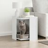 vidaXL Kattenbakkast 42x42x51 cm bewerkt hout wit