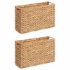 vidaXL Tijdschrift Manden 2 st Waterhyacint 39 x 14 x 25 cm Naturel