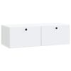 vidaXL Wandbeugel TV-kast 98 x 41 x 30 cm Wit Bewerkt hout