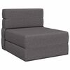 vidaXL Vouwbare Bankbed Lichtgrijs 70 x 80 x 60 cm Stof