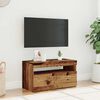 vidaXL Tv-meubel met LED 75x35x40 cm bewerkt hout oud hout