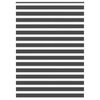 vidaXL Zebra rolgordijn 155x200 cm stofbreedte 150,9 cm zwart