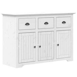 vidaXL Dressoir BODO 115,5x44x80 cm massief grenenhout wit