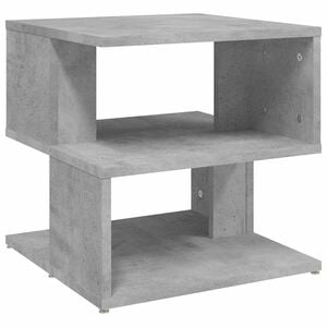 vidaXL Bijzettafel 40x40x40 cm bewerkt hout betongrijs