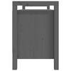 vidaXL Halbankje 110x40x60 cm massief grenenhout grijs