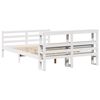 vidaXL Bedframe met hoofdbord massief grenenhout 160x200 cm