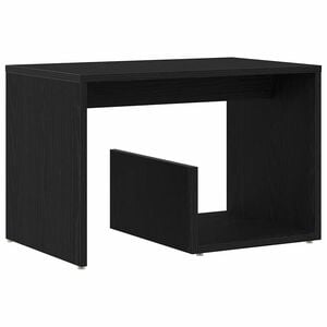 vidaXL Bijzettafel Zwart Eiken 59 x 36 x 38 cm Bewerkt hout