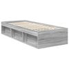 vidaXL Bedframe met hoofdeinde Grijs Sonoma 75 x 190 cm Bewerkt hout
