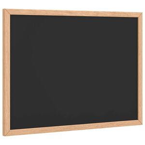 vidaXL Krijtbord met massief grenenhouten frame 40x30 cm zwart
