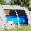 vidaXL Zwembad Tent Koepel Grijs 538 x 440 x 204 cm