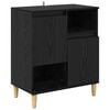 vidaXL Dressoir Zwart eiken 35 x 60 x 70 cm Bewerkt hout