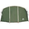 vidaXL Tunneltent met dak met opslag Groen en Wit 318 x 275 x 140 cm