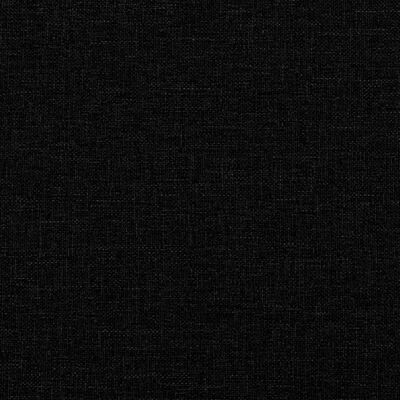 vidaXL Tweezitsbank met sierkussens 120 cm stof zwart