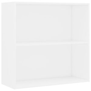 vidaXL Boekenkast 80x30x76,5 cm bewerkt hout wit